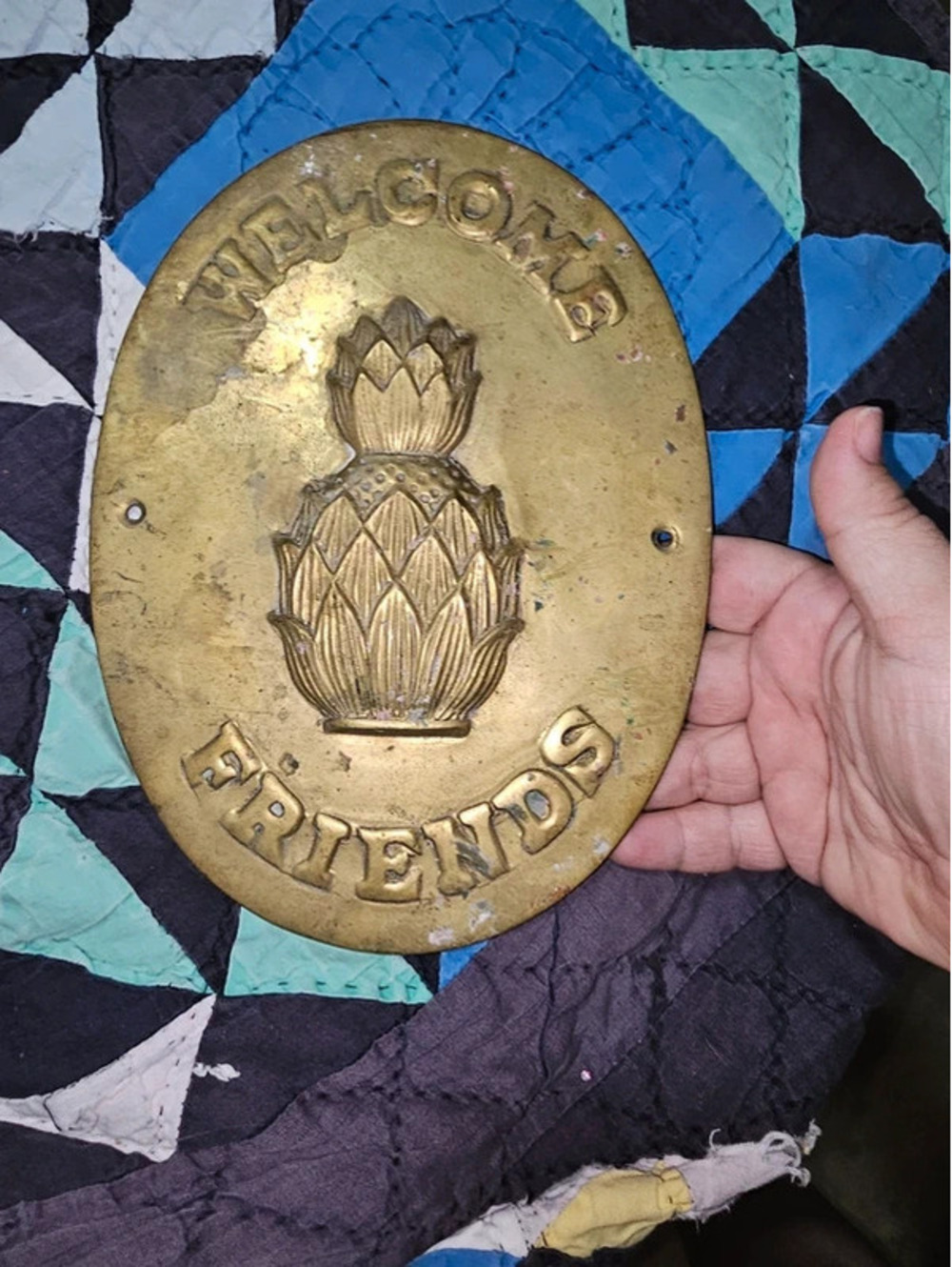 Pineapple Brass Wallplate